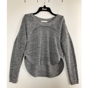 ‼️Lush Crochet Cropped Grey Sweater, Small